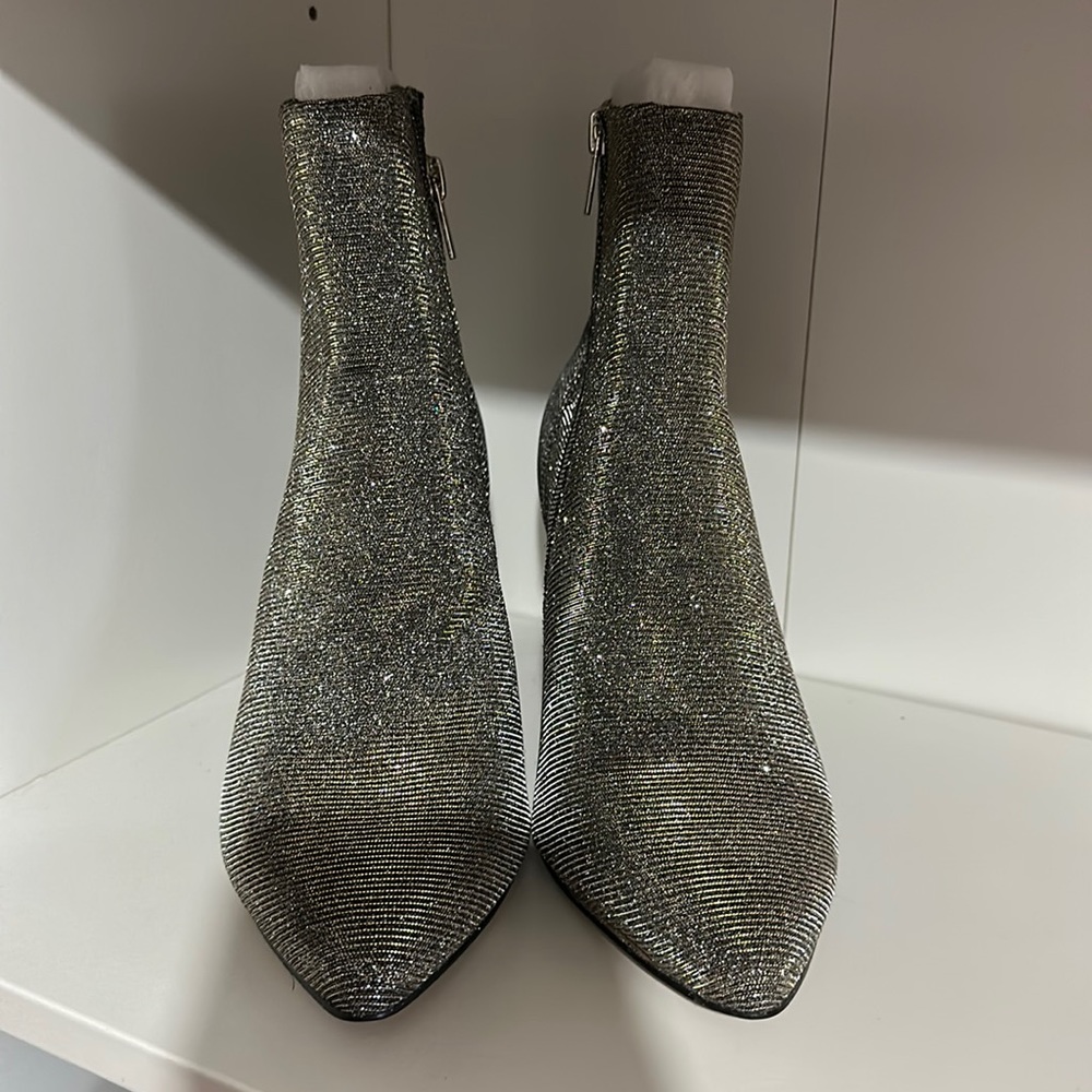 ELOQUII Glitter Ankle Boot